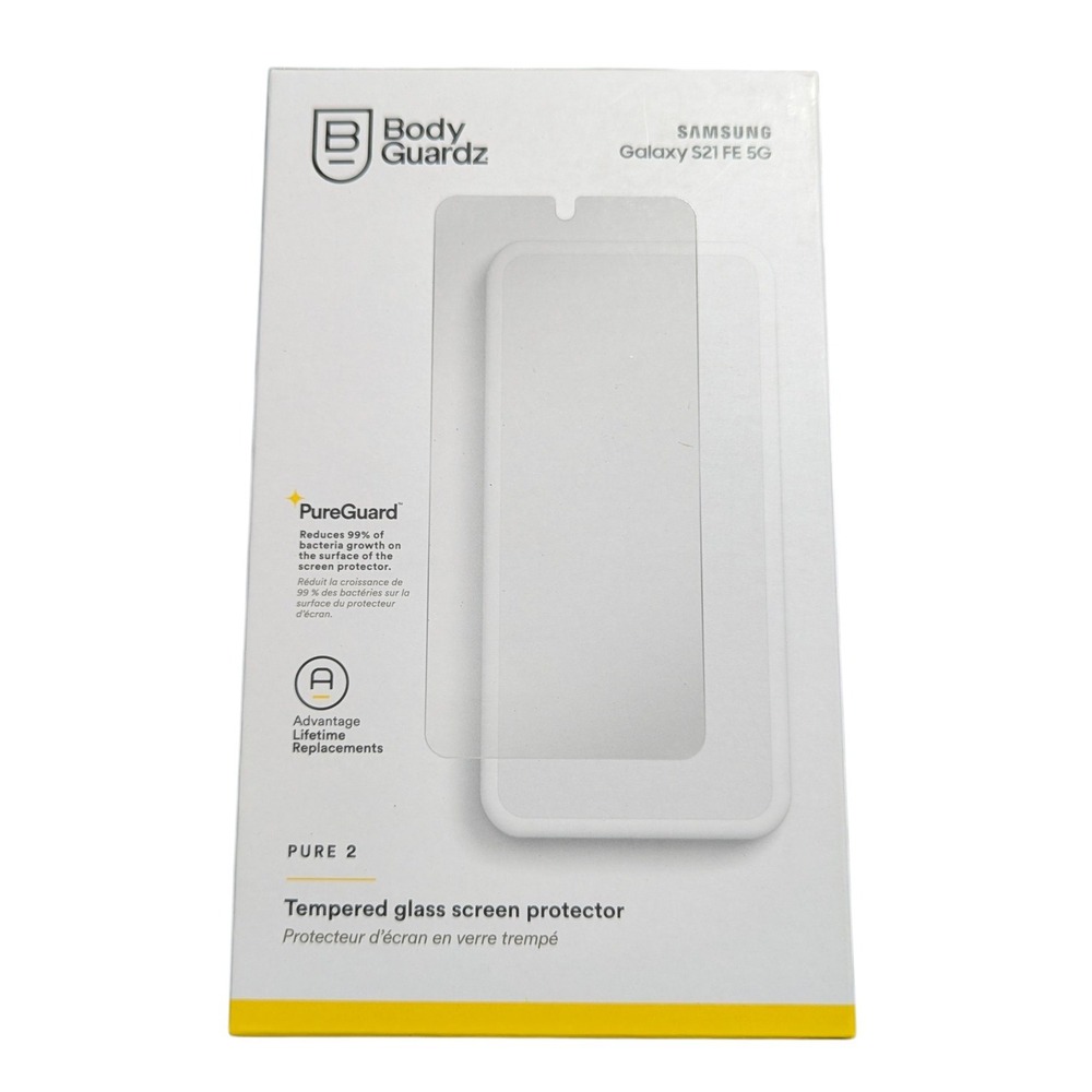 Z5N BodyGuardz Pure2 Temp. Glass Screen Protector for Samsung Galaxy S21 FE 5G